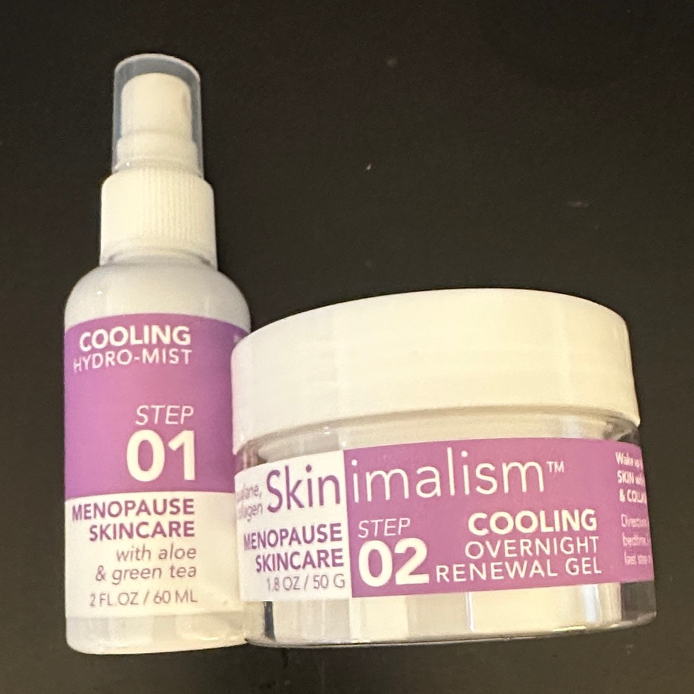 Skinimalism Cooling Menopause Skincare Set Bundle renewal gel & hydro midst